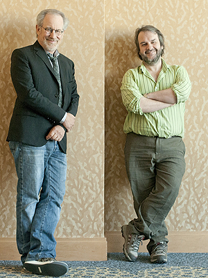 Steven Spielberg e Peter Jackson na Comic-Con (Foto: AP)